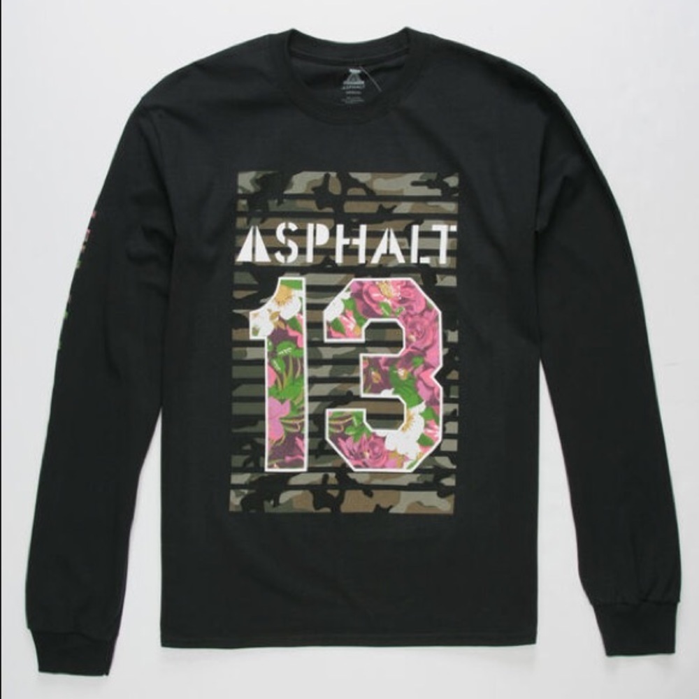ASPHALT YACHT CLUB Team Floral Mens T-Shirt New
